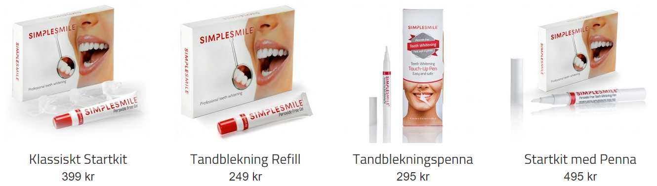 SimpleSmile® tandblekning via whitening™